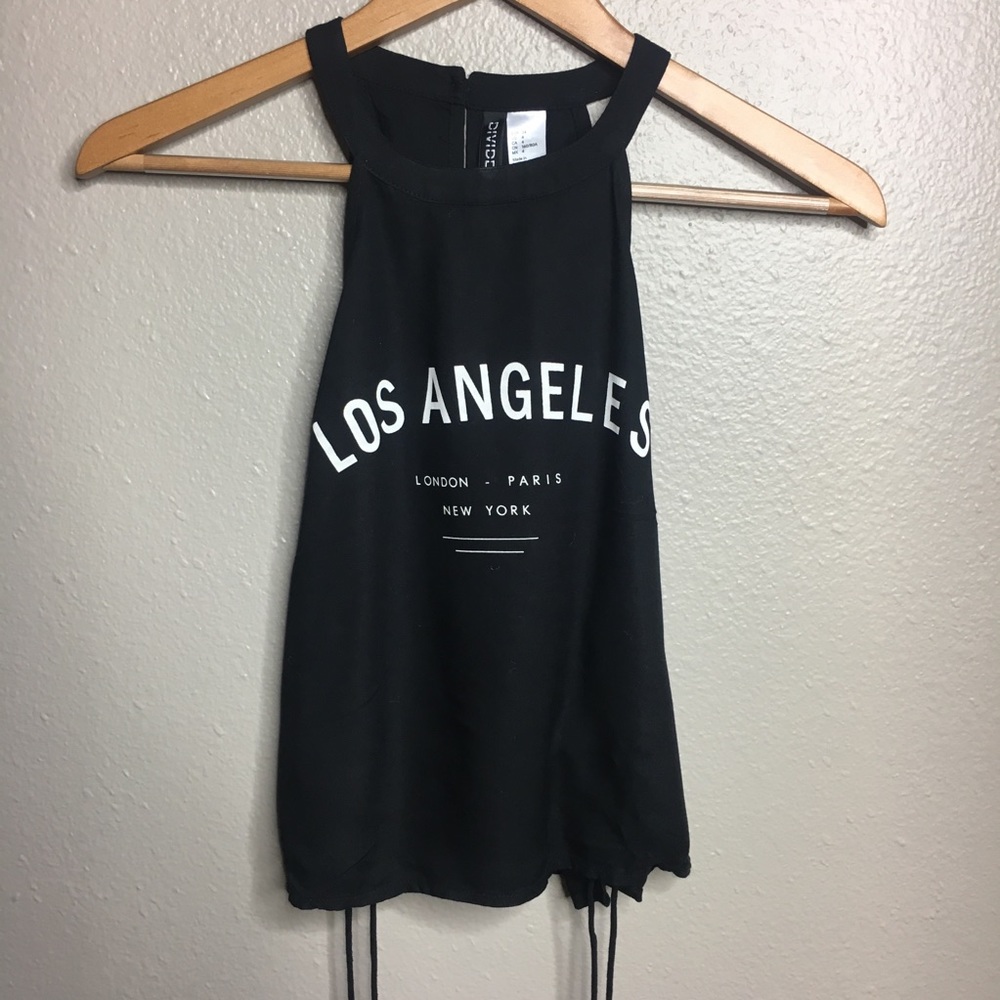 Los Angeles Tie Up Crop Top